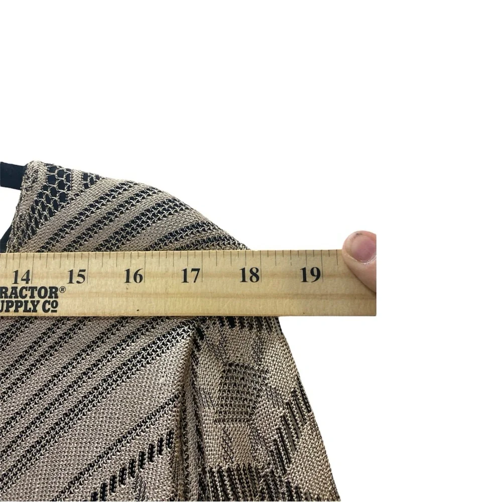 Studio C Taupe Lace Asymmetrical Fringe Dress 18 - Picture 4 of 9